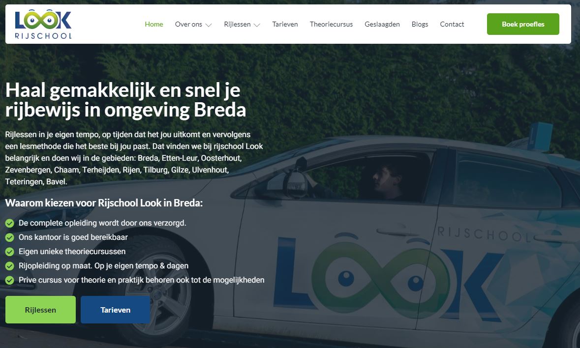 website laten maken rijschool